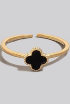 Fame Clover Charm Dainty Band Ring - $21.99