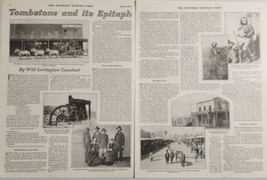 1930 Magazine Photos Tombstone Arizona Mail Coach,Celebration,Epitaph Ne... - $22.48