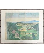 Vintage Print Grandma Moses &quot;Hoosick Valley&quot; Art in America USA 12 x 14 ... - £18.69 GBP