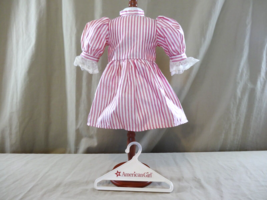 Pleasant Company American Girl Samantha Doll Birthday Dress Pink White Stripes + - £10.90 GBP