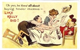 Comic Postcard Oh Yes He Knew All About Buying Tender Chickens Like Kell... - £1.68 GBP