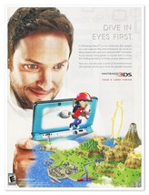 Nintendo 3DS Pilotwings Resort Dive In Eyes First 2011 Print Magazine Gaming Ad - £7.62 GBP
