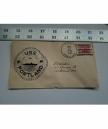 Postal Cover Envelope 1934 Postmark USS Portland ME Ship Ring Buoy Home ... - £7.58 GBP