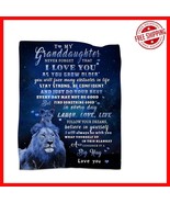 Grandpa&#39;s Love: Blue Lion Flannel Blanket for Granddaughter – 50&quot;x60&quot; &amp; ... - $671.54 MXN