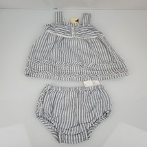 Vintage Baby Gap Girl Shirred Ruffle Swing Tank Top Bloomers Pants Set 12-18 NEW - £18.98 GBP