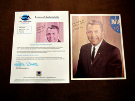 Elliot See 1962 Nasa Gemini 9 Pilot Signed Auto Vtg Color Litho Zarelli Letter - £946.68 GBP