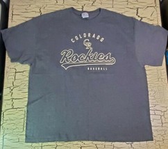 Colorado Rockies Baseball Gray T Shirt 2XL Mens MLB Genuine Merchandise XXL  - £19.32 GBP