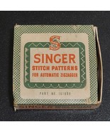 Vintage Singer Stitch Patterns Set 2 for Automatic Zigzagger 161008 Red ... - $651.94 MXN