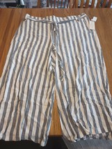 French Laundry Womens 3X Stripe Pants-Brand New-SHIPS N 24 HOURS - £39.60 GBP