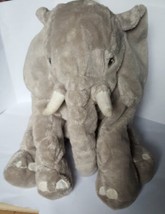 IKEA  KLAPPAR Baby Elephant Grey Elephant Plush Soft Toy 12" L X 10" H - $9.40