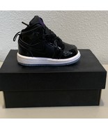 Nike Air Jordan 1 Mid SE TD Space Jam Sneaker Black/Concord White Sz 2C New - $922.00 MXN