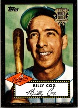 2002 Topps #52R-13 Billy Cox 1952 Reprints - $2.00