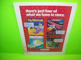 Goonies + 3 Video Arcade Game Pull Out Magazine AD Vintage Retro Promo Art - £14.67 GBP