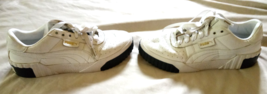 Puma Cali Womens Size 9  White/Black Athletic Walking Shoes Sneakers 369... - $29.50