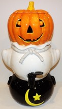 DEPT 56 HALLOWEEN PUMPKIN GHOST CAULDRON CIDER SERVER/DRINK DISPENSER IN... - $1,659.92 MXN