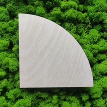 Wood Quarter Circle Cutout Blank For DIY Craft, Wooden Shape,Birch Plywo... - $0.30+