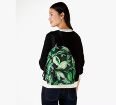 NWB Kate Spade Chelsea Green Fern Foliage Medium Backpack KH414 $299 Gift Bag - £85.50 GBP