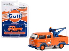 1970 Volkswagen Double Cab Pickup Tow Truck Orange &quot;Gulf Oil - That Good... - £14.53 GBP