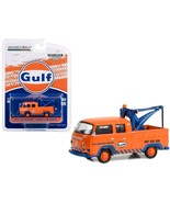 1970 Volkswagen Double Cab Pickup Tow Truck Orange &quot;Gulf Oil - That Good... - £14.32 GBP