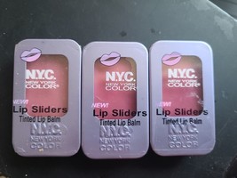 3 x N.Y.C. New York Color Lip Sliders tinted lip balm 513A sugar fairy .... - $11.95