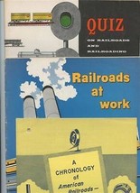 Quiz on Railroad Chronology of American Railroads &amp; Railroads at Work Bo... - $27.72