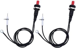 Grill Ignition Kit 2-Pack with Ceramic Electrode Spark Plug Wire Ground Wire Set - £16.38 GBP