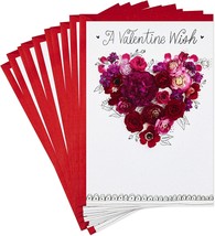Pack of Valentines Day Cards Valentine Wish 10 Valentine&#39;s Day Cards with Envelo - £17.28 GBP