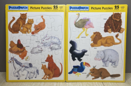 Lot of 2 - Vintage 1991 Picture Puzzles 25 Pieces Puzzle Patch USA Made Ages 3-7 - $16.83
