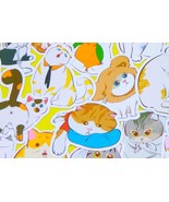 Ugly Cute Cat Stickers Pack, 50 PCS a pack, Waterproof, Reusable, Very C... - $9.58 CAD