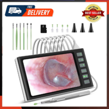 Digital Otoscope With 7 Inch IPS Screen Ear Wax Removal Tool Camera 3.9m... - £81.56 GBP