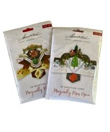 New Sealed Pop Up Christmas Cards 3D Lot of 2 Santa Reindeer Carousel Ho... - €12,77 EUR