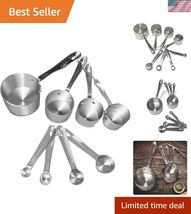 Stainless-Steel 8 pc. Standard-Size Measuring Cup &amp; Spoon Combo Set - $156.80