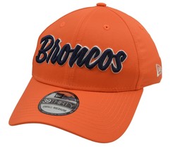 Denver Broncos New Era 39THIRTY NFL Team Est. Orange Football Flex Fit Hat - £21.54 GBP