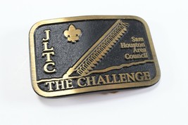 Vintage Sam Houston Area Council The Challenge JLTC Boy Scout BSA Belt B... - £29.05 GBP