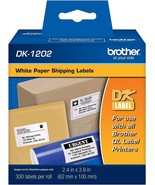 Genuine Brother DK-1202 White Paper Die-Cut Shipping Labels 300 Labels/Roll - $20.36 CAD