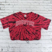 Pink Victoria Secret 5th &amp; Ocean Top Womens Large Red Tie Dye Houston Drawstring - £14.95 GBP