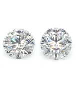 Lotto Di 2 Cvd Laboratrio Cresciuta Taglio Rotondo Diamanti Igi Certific... - $28,775.39 CAD