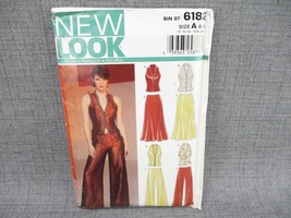 New Look Sewing Pattern 6182 Top Pants Skirt Misses Size 8-18 - $9.49