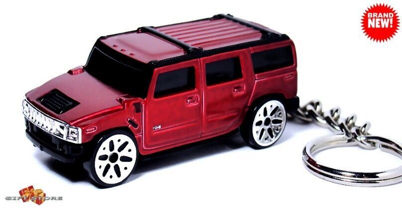 Hummer Key Chain HTF KEY CHAIN DARK RED AM GENERAL HUMMER H2 HUMVEE CUSTOM Ltd EDITION ...