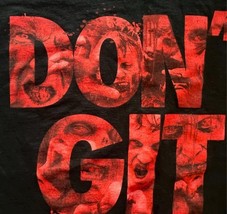 The Walking Dead Men T-Shirt L Don't Git Bit Zombie Filled Logo 2012 Jerzees image 3