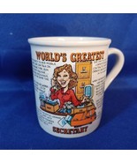World&#39;s Greatest Secretary Papel Ceramic Coffee Mug - Japan  - $19.11 CAD