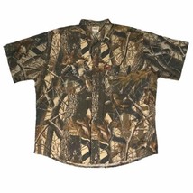 Woolrich Camo Shirt Adult Extra Large RealTree Hardwoods Camp Casual Outdoor Men - $28.30