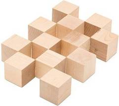 50 Wooden square Blocks for craft and design/ Wooden Cubes or building b... - £20.53 GBP
