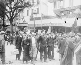 French soldiers on Rue de Strasbourg Paris France WW1 8x10 World War I P... - £7.02 GBP