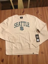 NWT men&#39;s medium/M 47 brand Seattle Kraken  NHL Team crew neck sweatShirt LS - £30.04 GBP