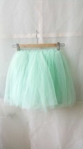 Mint Green Flower girl Tutu Skirts Girl Mini Skirts Baby Tutus- Elastic Waist image 1