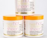 Hot Sheen Heat Activated Thermal Pressing Blow Dry Cream 4.1oz Lot of 3 ... - $31.88