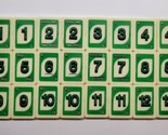 Uno Rummy Up Replacement Green Game Tiles  - $14.84