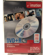 New Imation DVD-R 10 Pack 4 Hour 4.7GB DVD Recordable Discs - £4.96 GBP