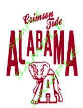 Alabama Elephant Crimson Tide Words Cut File Silhouette SVG INSTANT DOWN... - $3.50